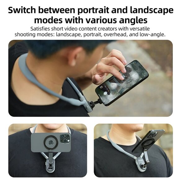 TELESIN MagSafe Neck Mount POV for iPhone 16/15/14/13/12 & Android - Picture 7 of 14